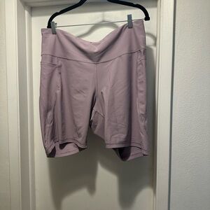 Purple high rise bike shorts size xxl